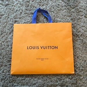Louis Vuitton paper orange bag